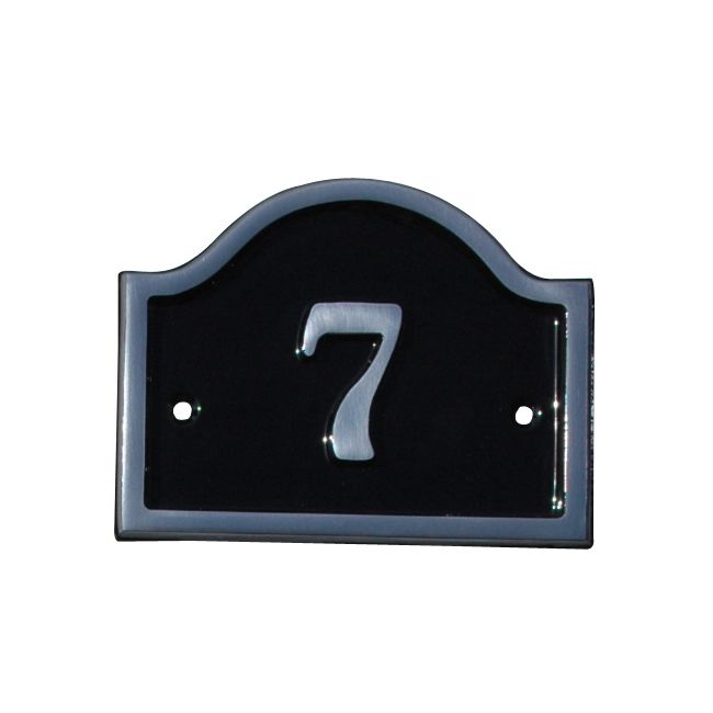 House Nameplate Company Aluminium House Number Bridge No7 H12 x W16 x D2cm