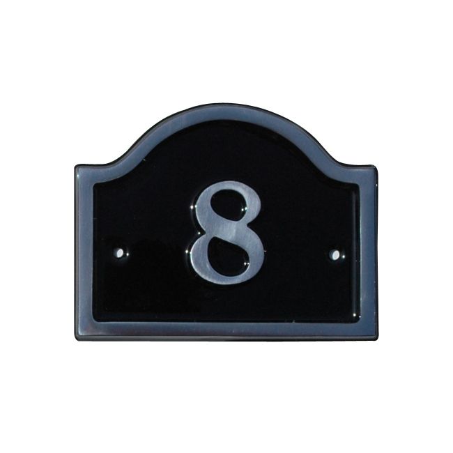 House Nameplate Company Aluminium House Number Bridge No8