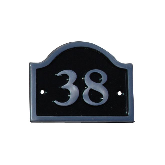 House Nameplate Company Aluminium House Number Bridge No 38 H12 x W16 x D2 cm