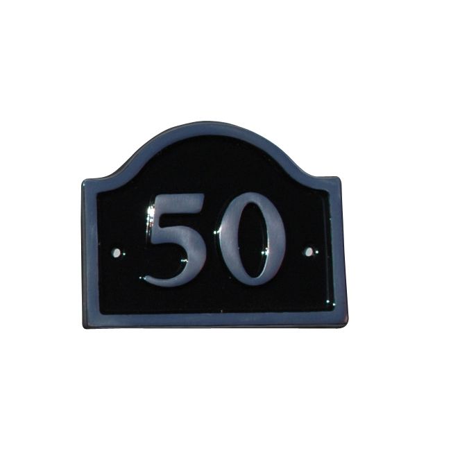 House Nameplate Company Aluminium House Number Bridge No 50