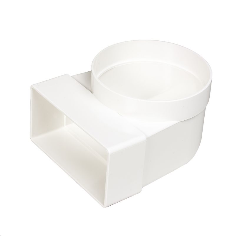 Manrose 100mm Diameter Round To Flat 90 Degree Adaptor