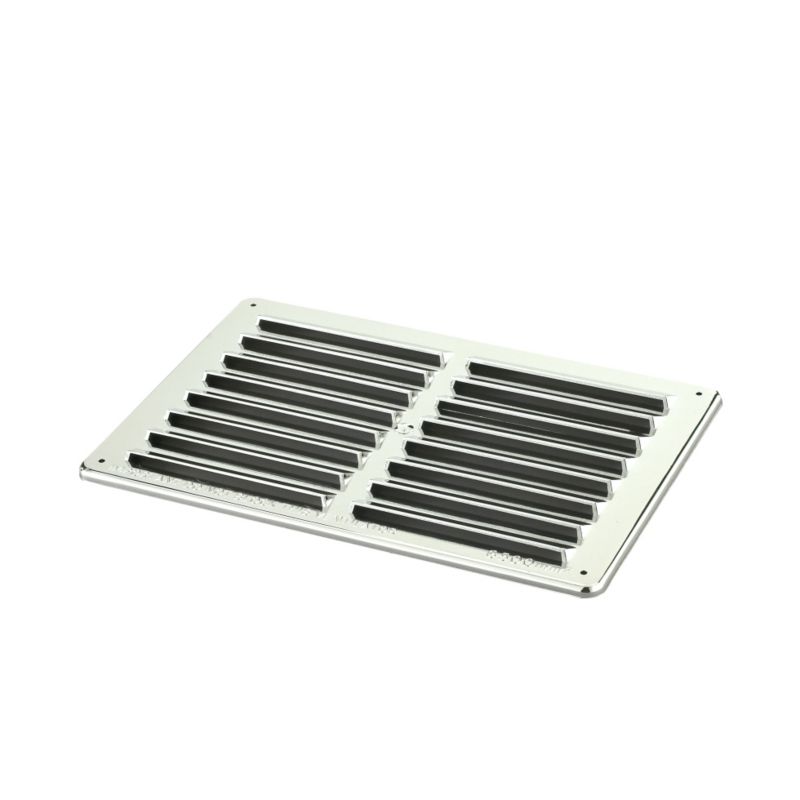 Manrose 229 x 152mm Louvred Gas Vent Chrome