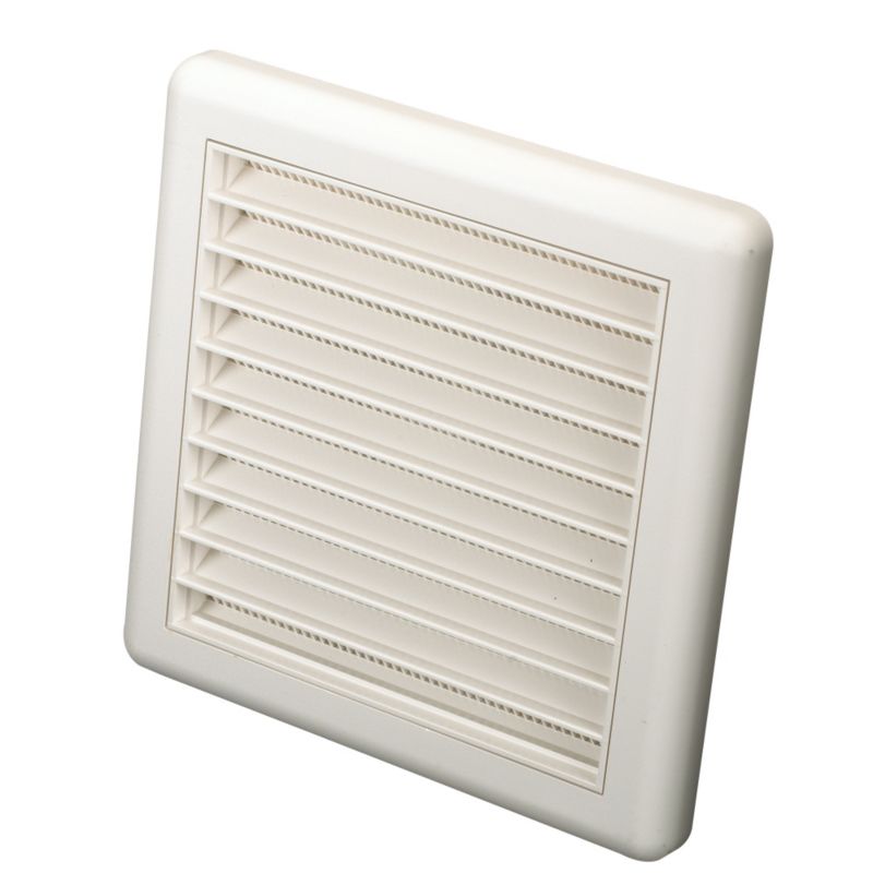 Manrose 125mm Diameter External Louvred Wall Vent White