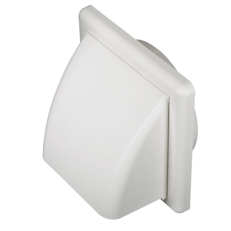 Manrose 125mm Diameter External Hooded Wall Vent White
