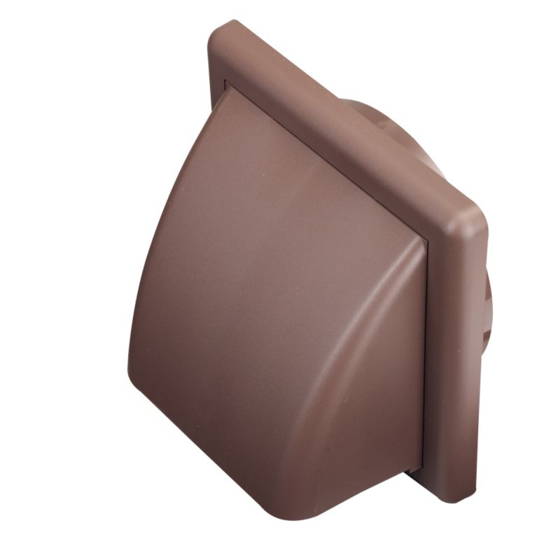 Manrose 125mm Diameter External Hooded Wall Vent Brown