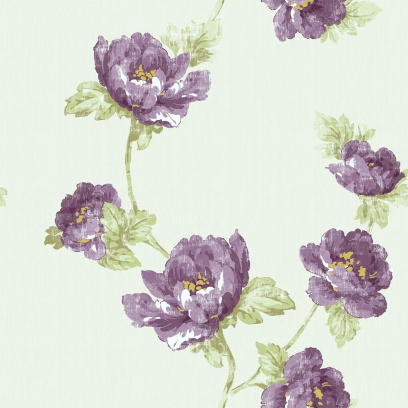 Kirstie Allsopp Edith Wallcovering Plum 10.5m