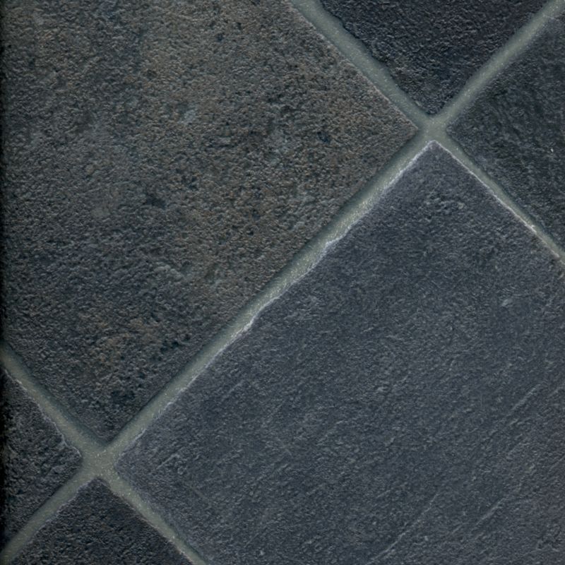 Homestyle Vinyl Black Tile Effect (W)2 x (L)0.25m