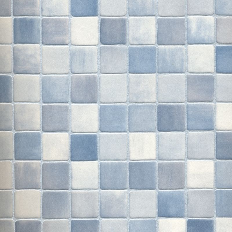 Homestyle Vinyl Blue/Silver Tile Effect (W)2 x (L)0.25m