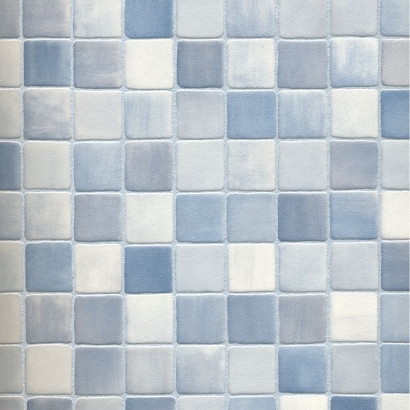 Homestyle Vinyl Blue/Silver Tile Effect (W)3 x (L)0.25m