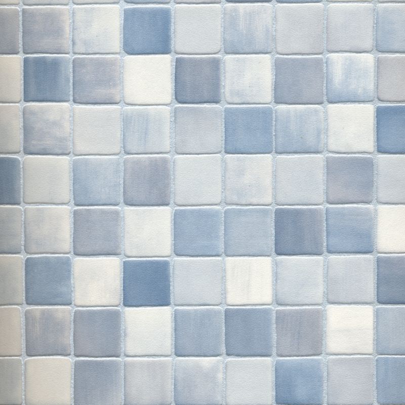 Homestyle Vinyl Blue/Silver Tile Effect (W)4 x (L)0.25m