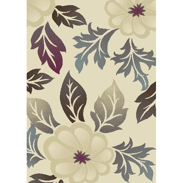 Ostende Florals Rug Beige/Blue (L)160 x (W)120cm