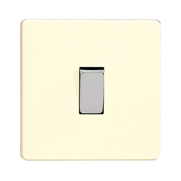 Varilight 1 Gang 10A Intermediate Switch Screwless White Chocolate