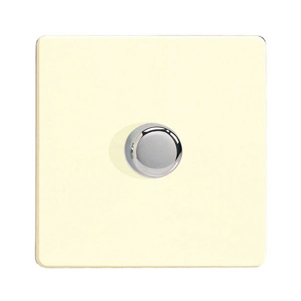 Varilight 1 Gang 400W 2 Way Push OnOff Dimmer Screwless White Chocolate