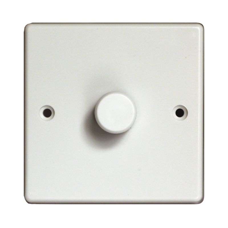 Varilight 1 Gang 1 or 2 Way 500Watt Push Dimmer