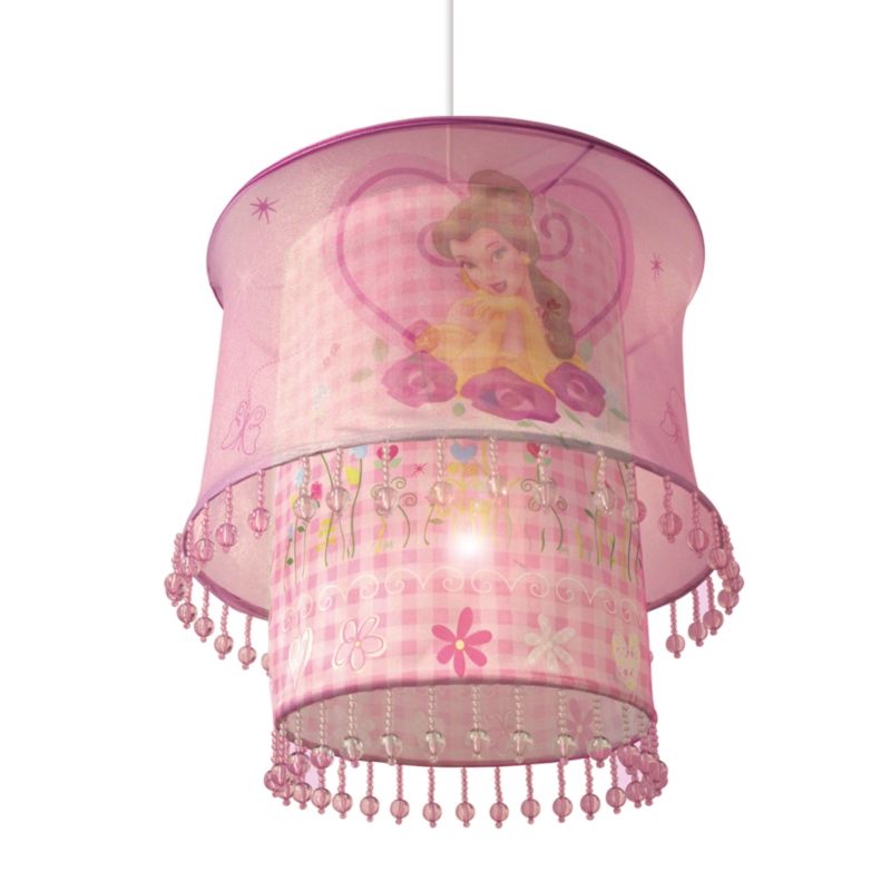 Disneycopy Princess Beads amp Roses Fabric Pendant PinkMulti