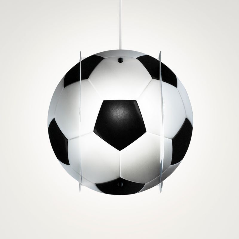 Lights by B&Q Kids Football Slotted Pendant Black White