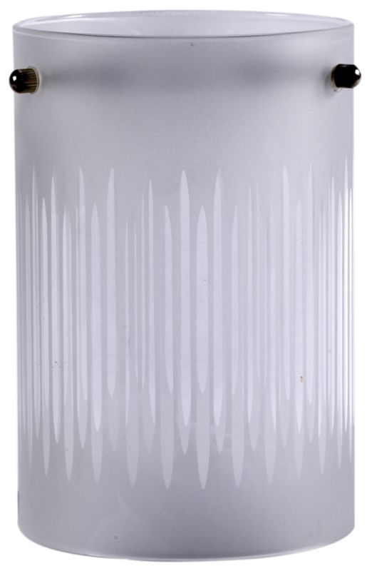 Lines Etched Glass Cylinder