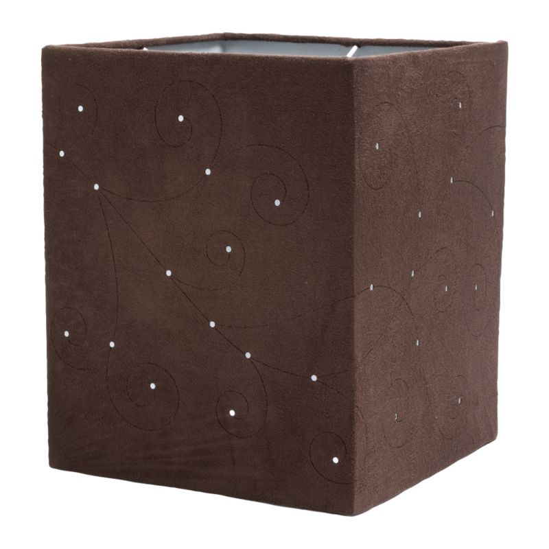 Lights Square Laser Cut Swirls Shade Chocolate