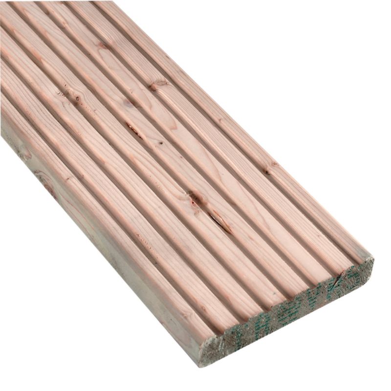 BandQ Reversible Deck Board L2400timesW144timesT28mm