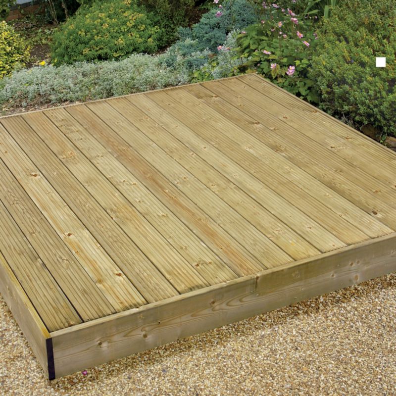 Easy Build Deck Kit Green Treated (L)2050 x (W)2100 x (T)15mm