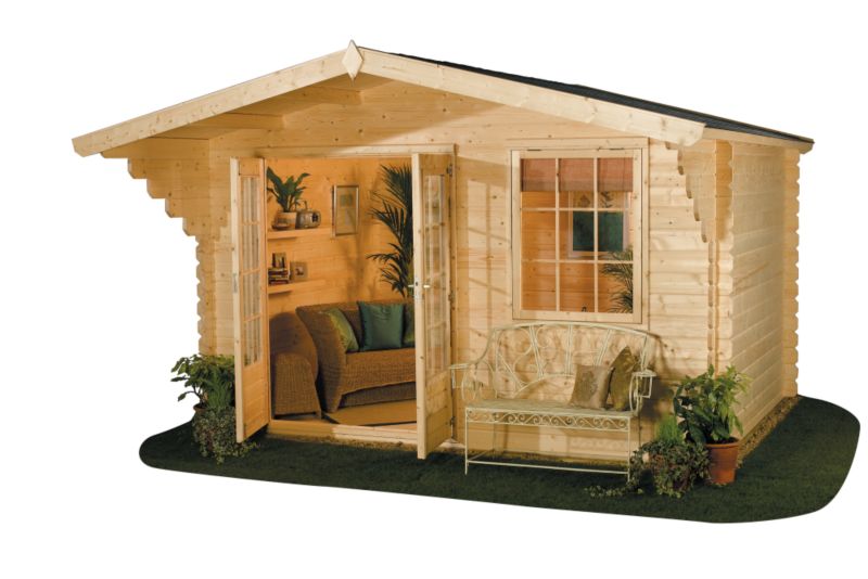 Mokki Log Cabin - (H) 2.57m x (W) 3.8m x (D) 2.96m