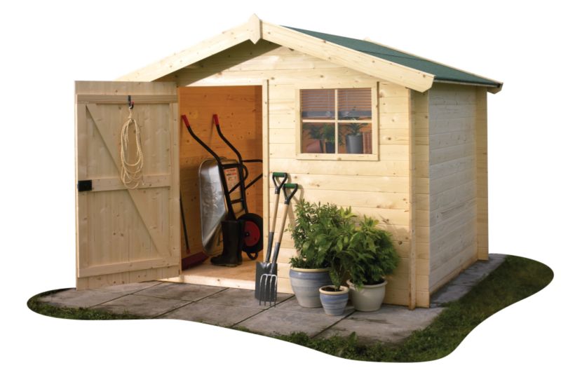 Garden Inspirations Hytti Log Cabin - (H) 2.11m x (W) 2.6m x (D) 2m