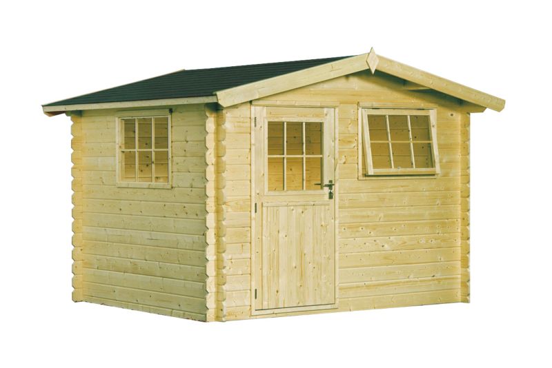 Garden Inspirations Lampi Log Cabin - (H) 2.31m x (W) 2.96m x (D) 2m