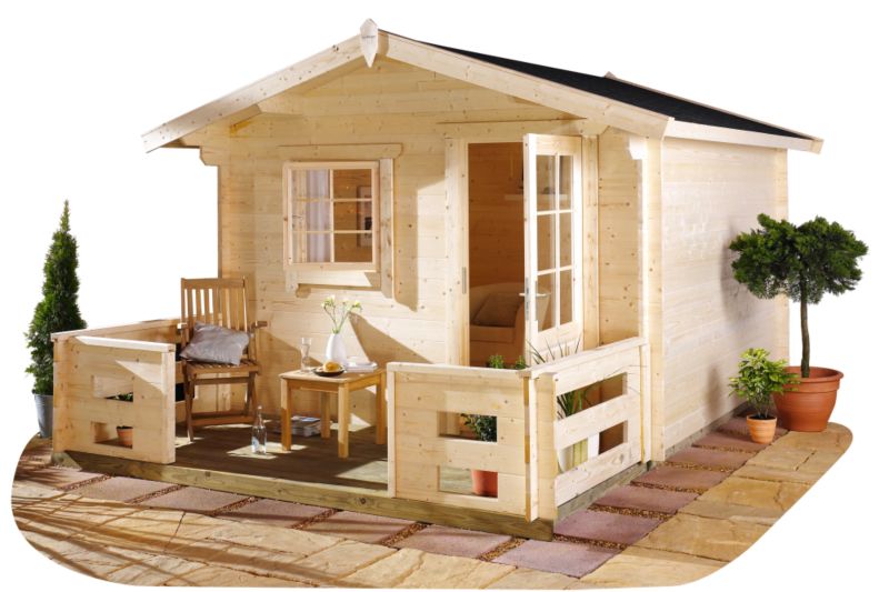 Seita Log Cabin - (H) 2.66m x (W) 3.34m x (D) 4.85m