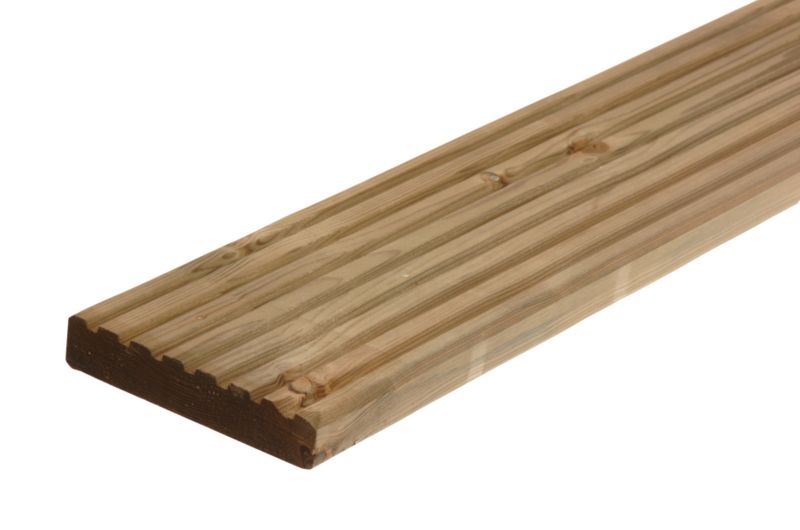 Unbranded Softwood Treated Deck Pack Green Treated (L)4800