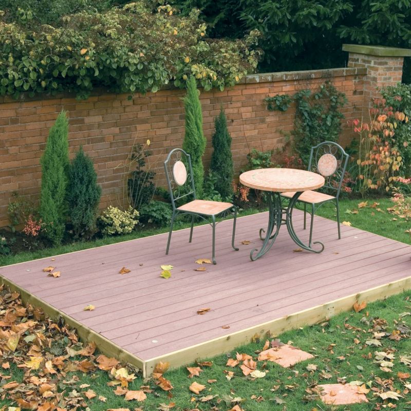 Save on this Composite Wood Effect Deck Kit Mahogany 101226