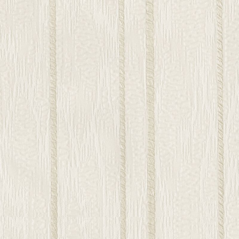 Opus Vinyl Flame Stitch Stripe Wallcovering White 10m