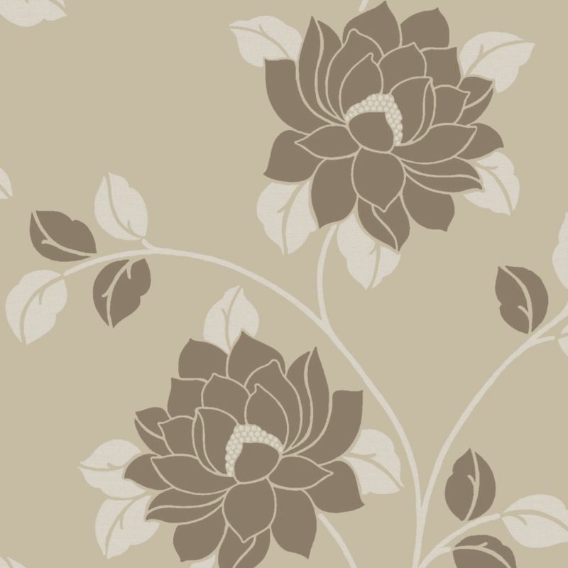 Statement Lola Flock Paste The Wall Wallpaper Neutral 10m