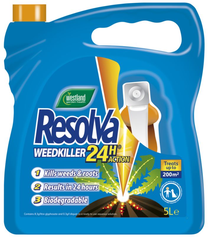 Westland Resolva 24H RTU 5L Weedkiller Re245L BlueOrange