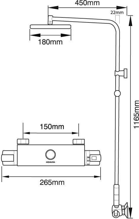 Alternative image for Aqualisa Rush Mixer Shower With Diverter