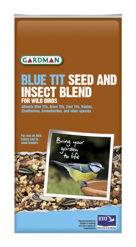 1kg Bag of Blue Tit Seed and Insect Blend