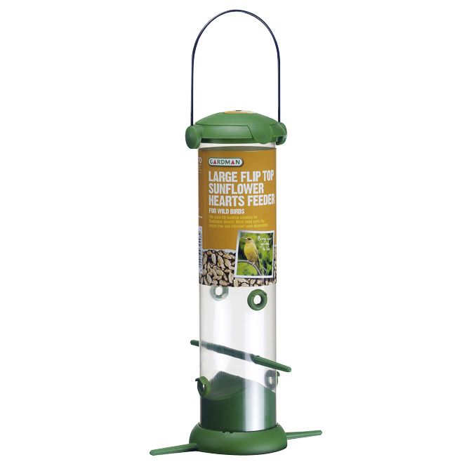 Large Flip Top Feeder for Sunflower Hearts