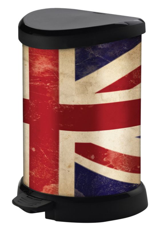 Union Jack Deco Pedal Bin 20L