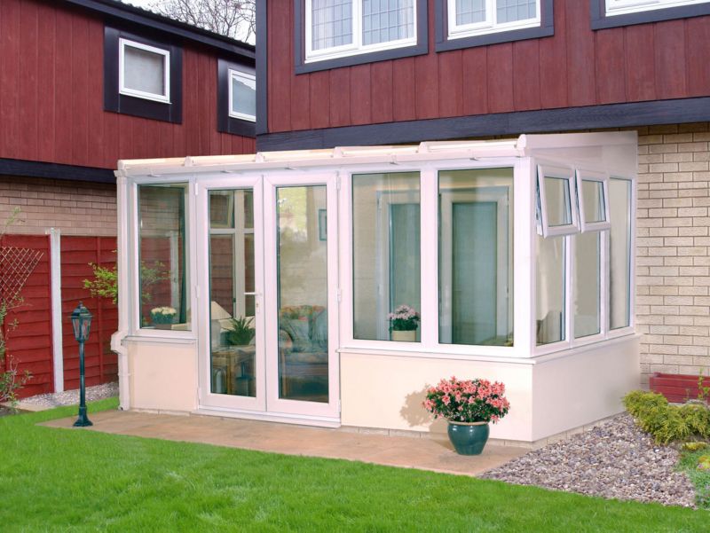 Save on this Self-Build Traditional Dwarf Wall Conservatory, White PVC finish SBT3DW