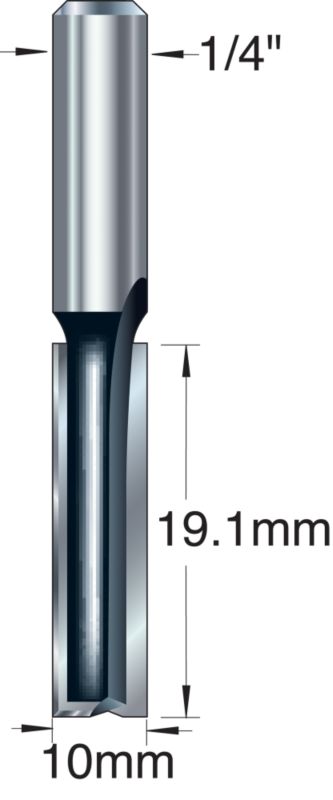 Trend T Tech Straight 2 Flute Router Cutter TT12X14TC