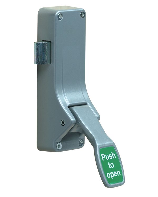 Briton Exit Hardware Emergency Panic Latch Sprayed Silver Effect