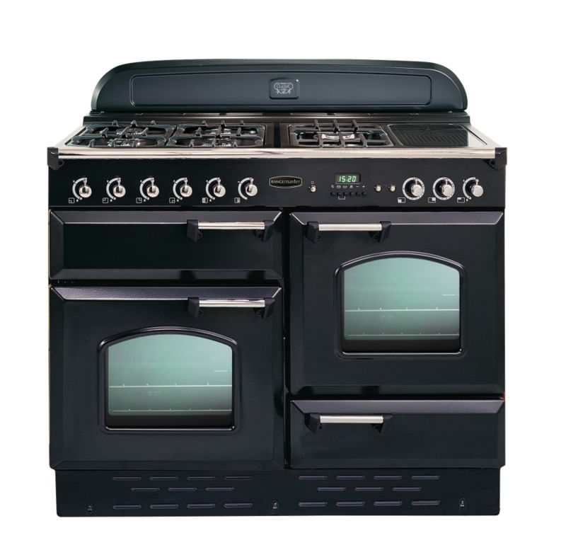 Rangemaster Electric 100cm Classic Range Cooker BlackChrome