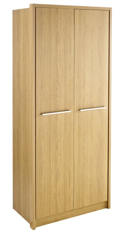 Mollington 2 Door Plain Wardrobe with Surround Oak