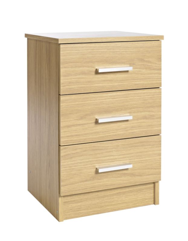 Mulberry Oak Effect 3 Drawer Chest