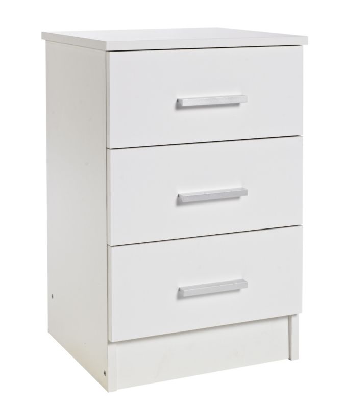 Mulberry White 3 Drawer Chest