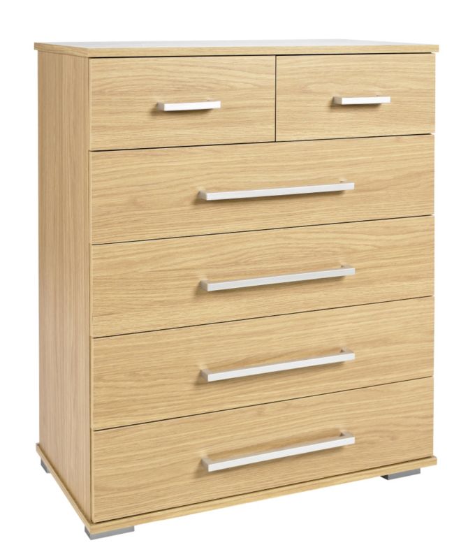 Mollington 4+2 Drawer Chest Oak