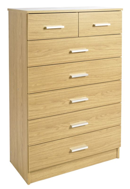 Mulberry 5 2 Drawer Chest Oak