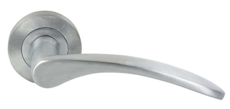 Frelan Monaco Door Handle Satin Chrome Pair