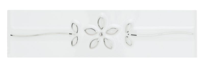 Tile Gallery Petal Border Tile Metallic (W)50 x (L)200 x (T)6mm