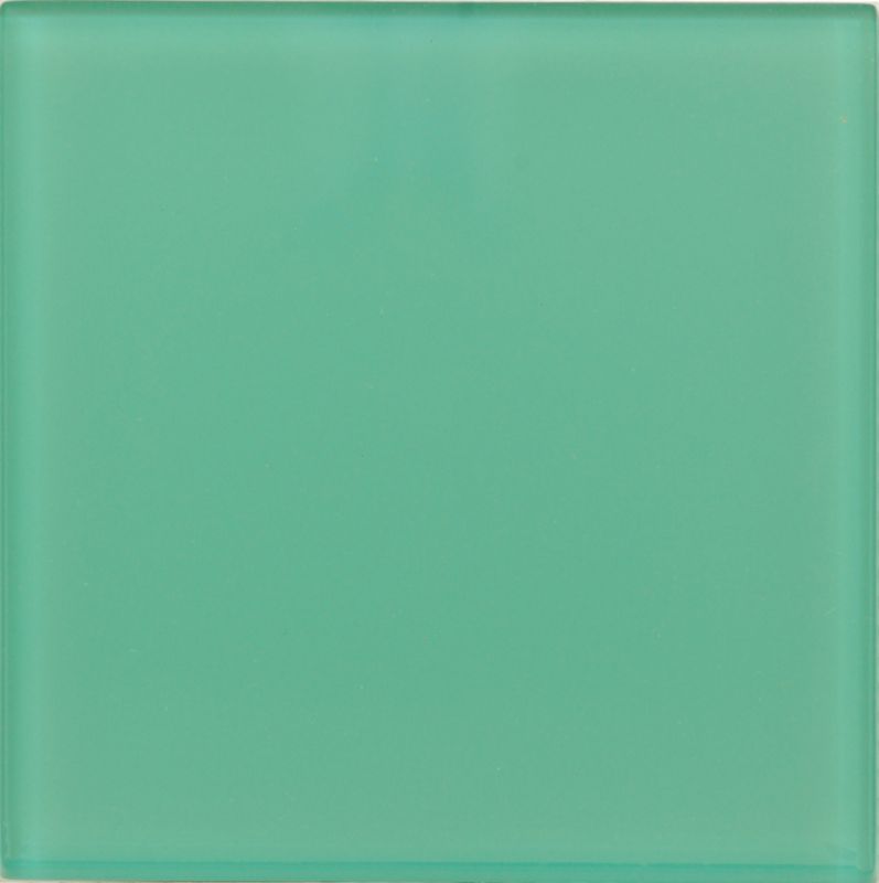 Tile Gallery Spa Glass Plain D&eacute;cor Tile Turquoise (W)100 x (L)100 x (T)6mm