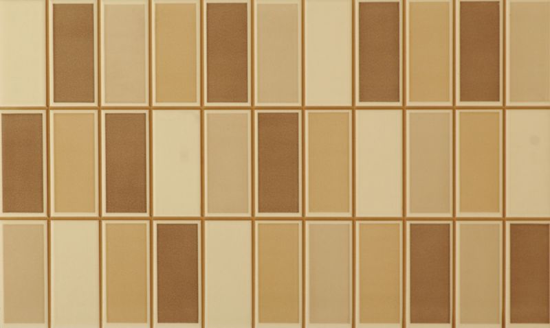 Mosaico Gloss Wall Tile Chocolate (W)330 x (L)200mm Pack of 15